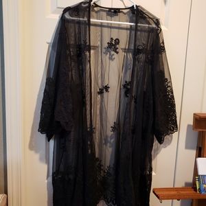 Torrid lacey black over piece